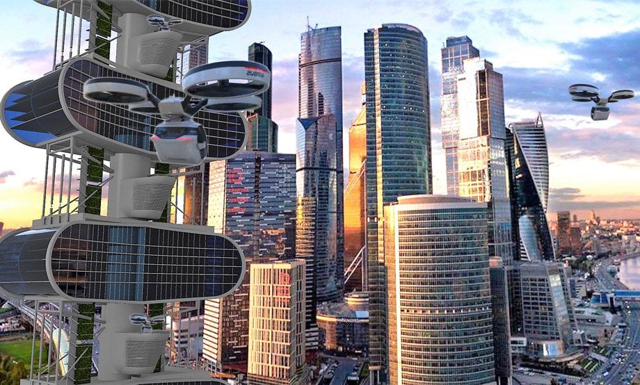New Moscow Tower. Rendering courtesy of the City of Tomorrow Architecture, Real Estate, and Design Summit, 2019.
