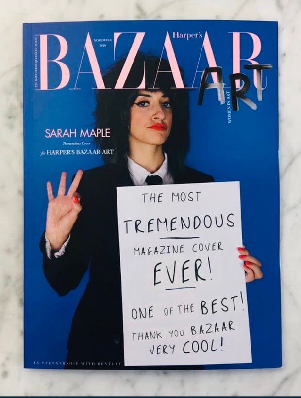 Sarah Maple, <em>Harper's Bazaar<em> (2018). Photo courtesy of the Untitled Space, New York. 