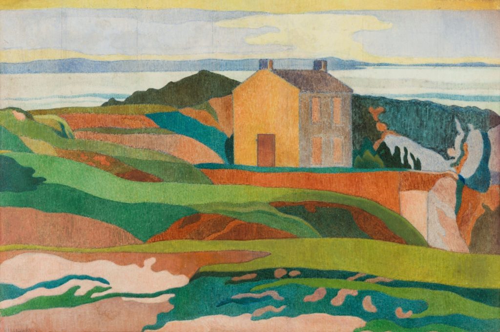 Charles Filiger, La Maison du Pen-Du, paysage parabolique (c. 1890). Courtesy of Galerie Malingue.