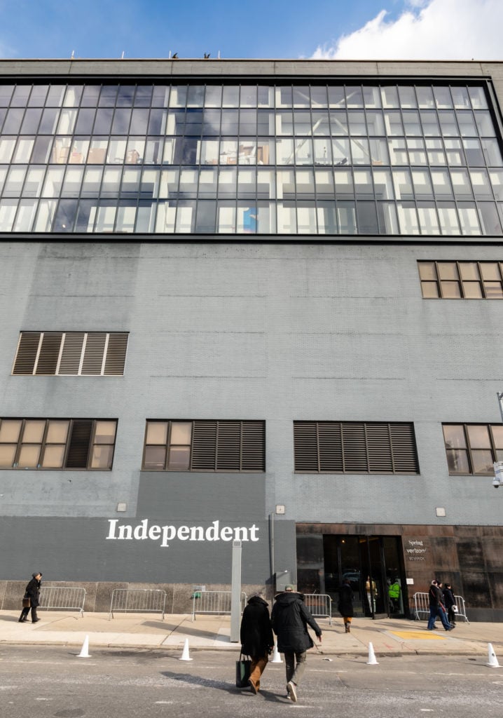 Exterior view of Spring Street Studios, the venue for Independent New York 2019. Photography by Etienne Frossard. Image courtesy of Independent.