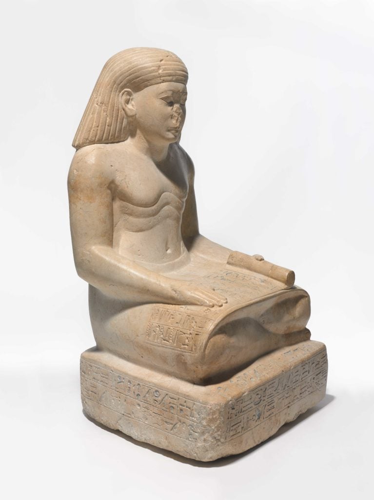 Amunhotep, Son of Nebiry. New Kingdom, Dynasty 18, reign of Amunhotep II, circa 1426–1400 BC. Photo courtesy of the Brooklyn Museum, Charles Edwin Wilbour Fund.