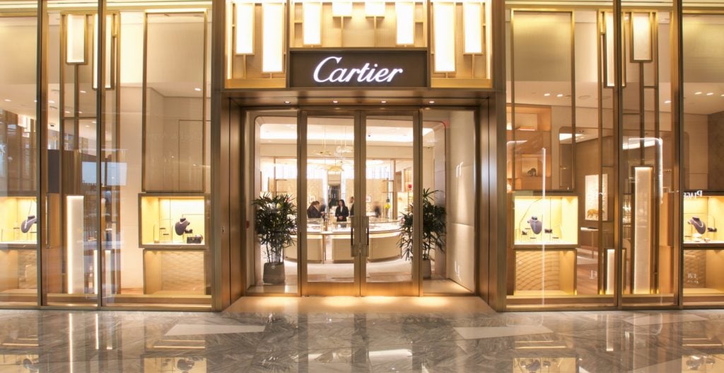 The entrance to Cartier's new Hudson Yards location. Photo: Julie Skarratt Photography.