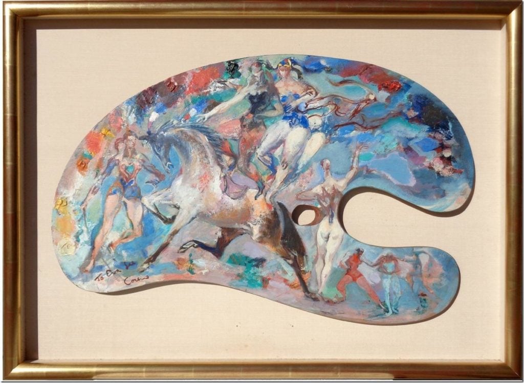 Jon Corbino, Palette, which was stolen from the Van Wezel Performing Arts Hall in 1991. Photo courtesy the Lee Corbino Galleries.