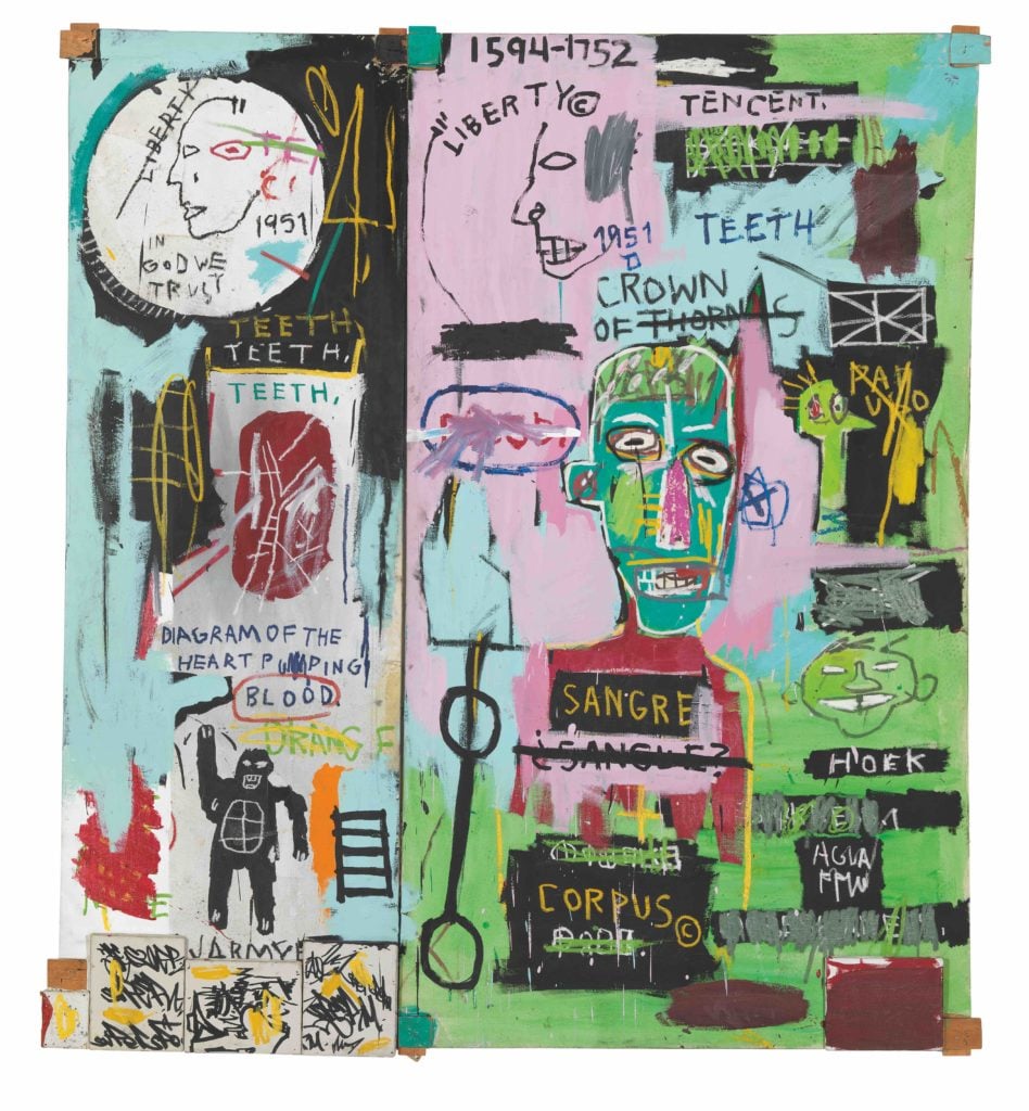 Jean-Michel Basquiat, In Italian (1983). © Estate of Jean-Michel Basquiat. Licensed by Artestar, New York. Courtesy The Brant Foundation, Greenwich, Connecticut.