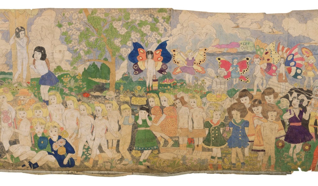 Henry Darger, Keep Quiet!. Courtesy of Galerie St. Etienne.