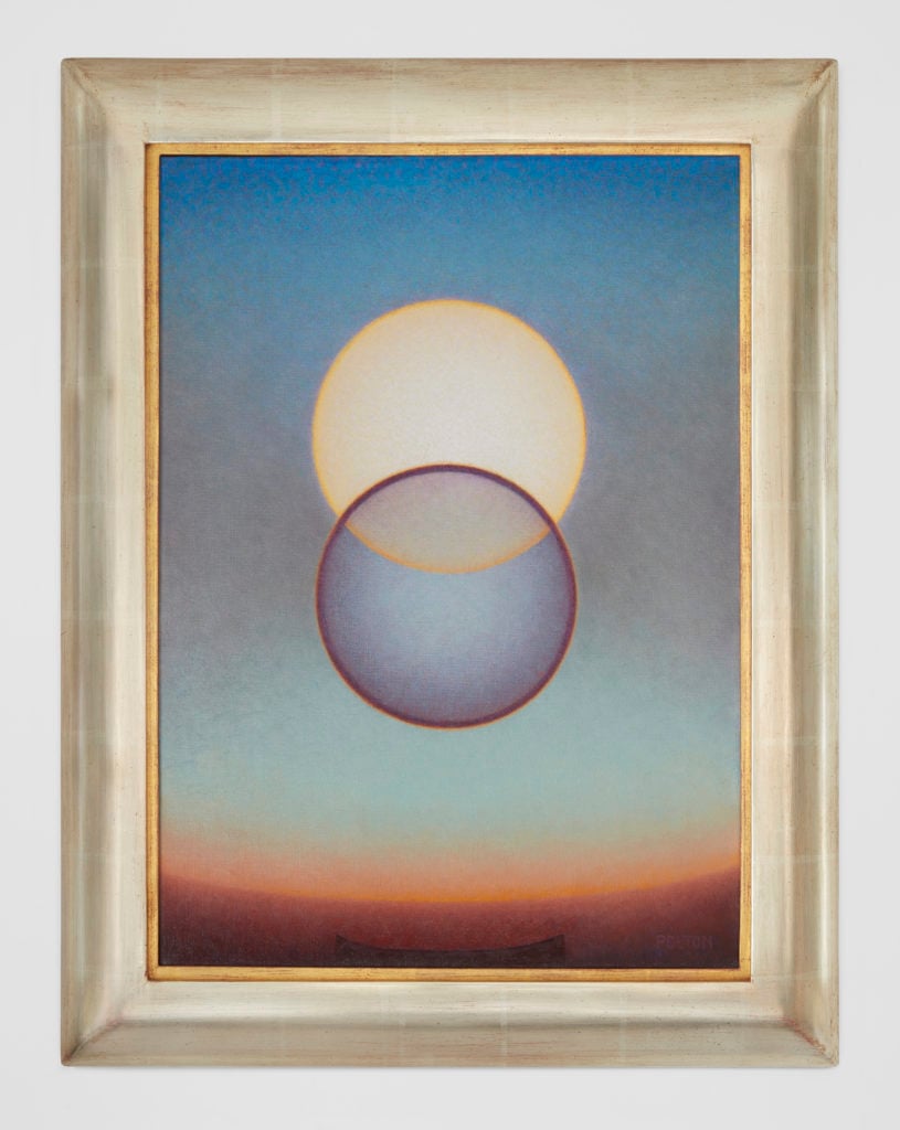 Agnes Pelton, <em>Light Center</em> (1947–48). Photo by Paul Salveson, courtesy of the collection of Mike Stoller and Corky Hale Stoller.