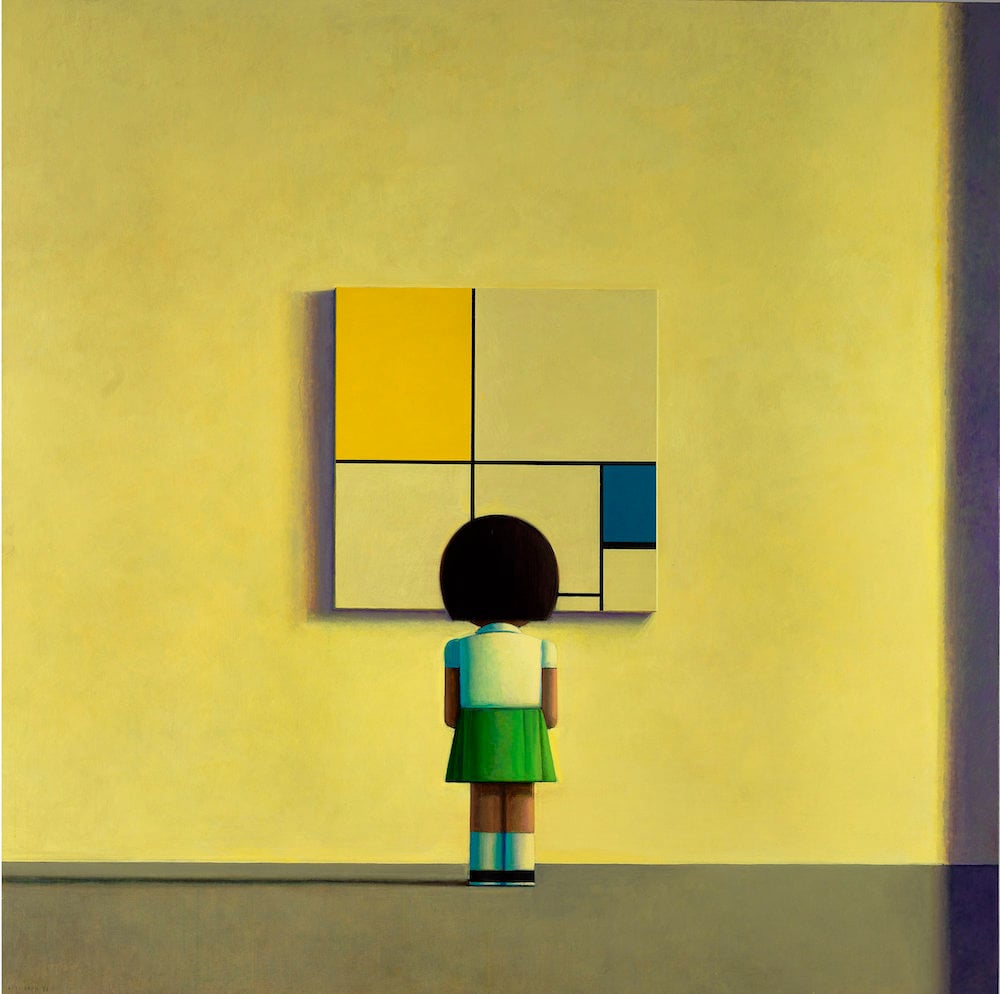 Liu Ye, <i>Mondrian in the Morning</i> (2000). Image courtesy of the artist and David Zwirner Gallery.