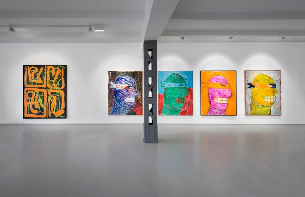 An installation view of Martin Lukáč's exhibition "*I’d rather be with you*." Photo by Joachim Schulz. Works courtesy the artist and DUVE Berlin.