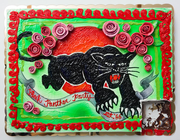 Patrick Martinez, Chocolate Cake for the Black Panther Party (2018). Photo courtesy of Fort Gansevoort.
