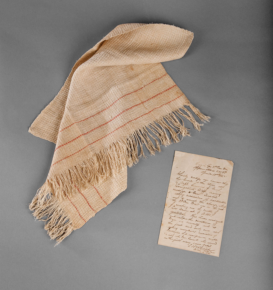 Confederate Flag of Truce. Collection of the National Museum of American History, Smithsonian Institution.