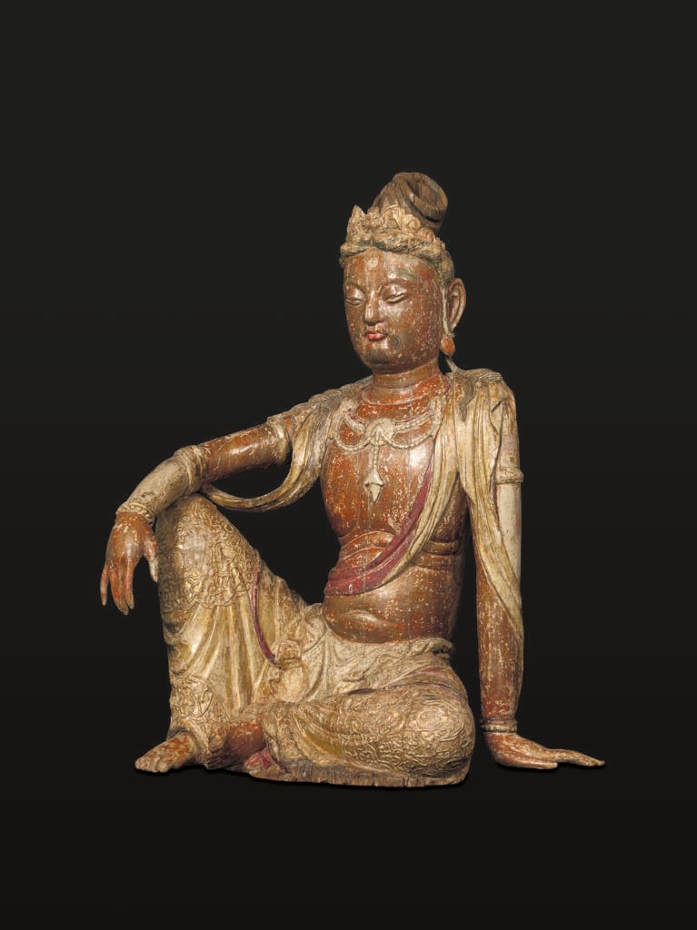Seated Guanyin Bodhisattva, China Liao dynasty (circa 916–1125) from the collection of the Tsz Shan Monastery's Buddhist Art Museum. Photo courtesy of CK Hutchison Holdings Limited.