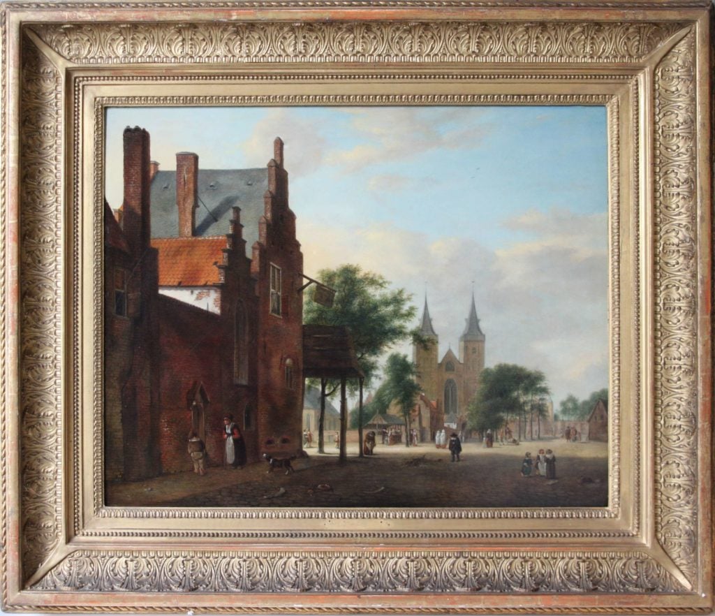 Jan van der Heyden, View of a Dutch square (1637-1712).