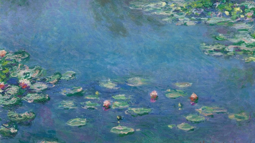 Claude Monet, Water Lilies (1906), detail. Courtesy of the Art Institute of Chicago.