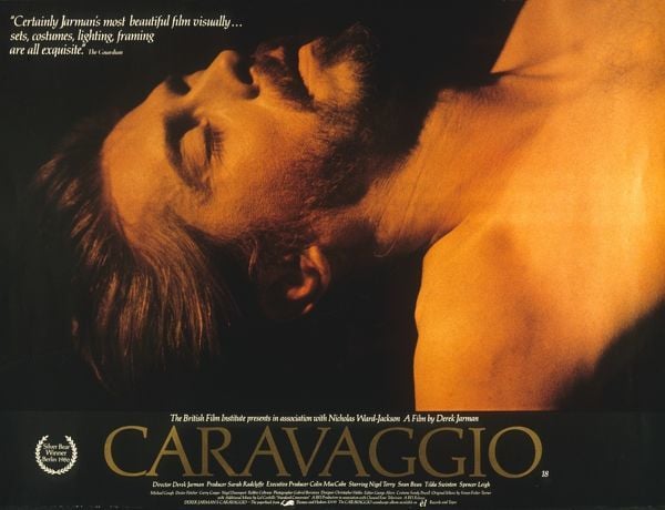 Promotional poster for <em>Caravaggio</em> (1986).