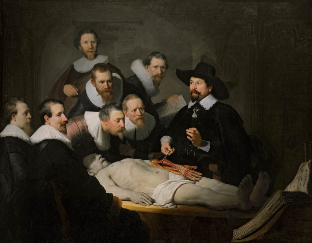 Rembrandt van Rijn, <em>The Anatomy Lesson by Dr. Nicolaes Tulp</em></a> (1632). Courtesy of the Mauritshuis. 