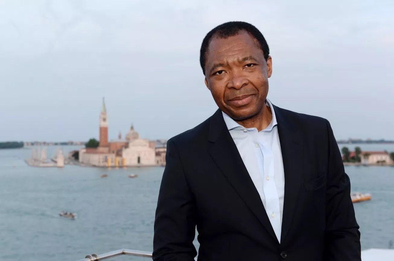 Okwui Enwezor, curator of the 56th International Art Exhibition "All The World's Futures." Courtesy of Giorgio Zucchiatti.