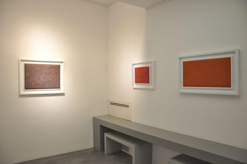 Installation view “Giulio Turcato,” 2019. Courtesy Galleria Tega.