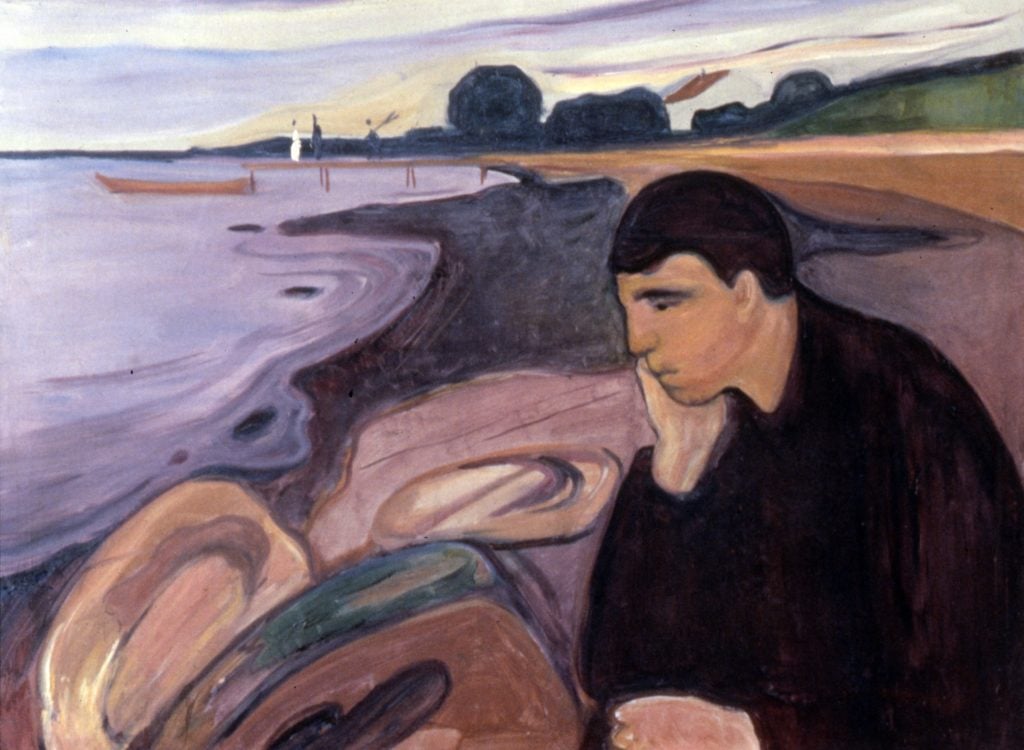 Edvard Munch, <i>Melancholy</i> (1894–96). Photo: Universal History Archive/UIG via Getty Images.