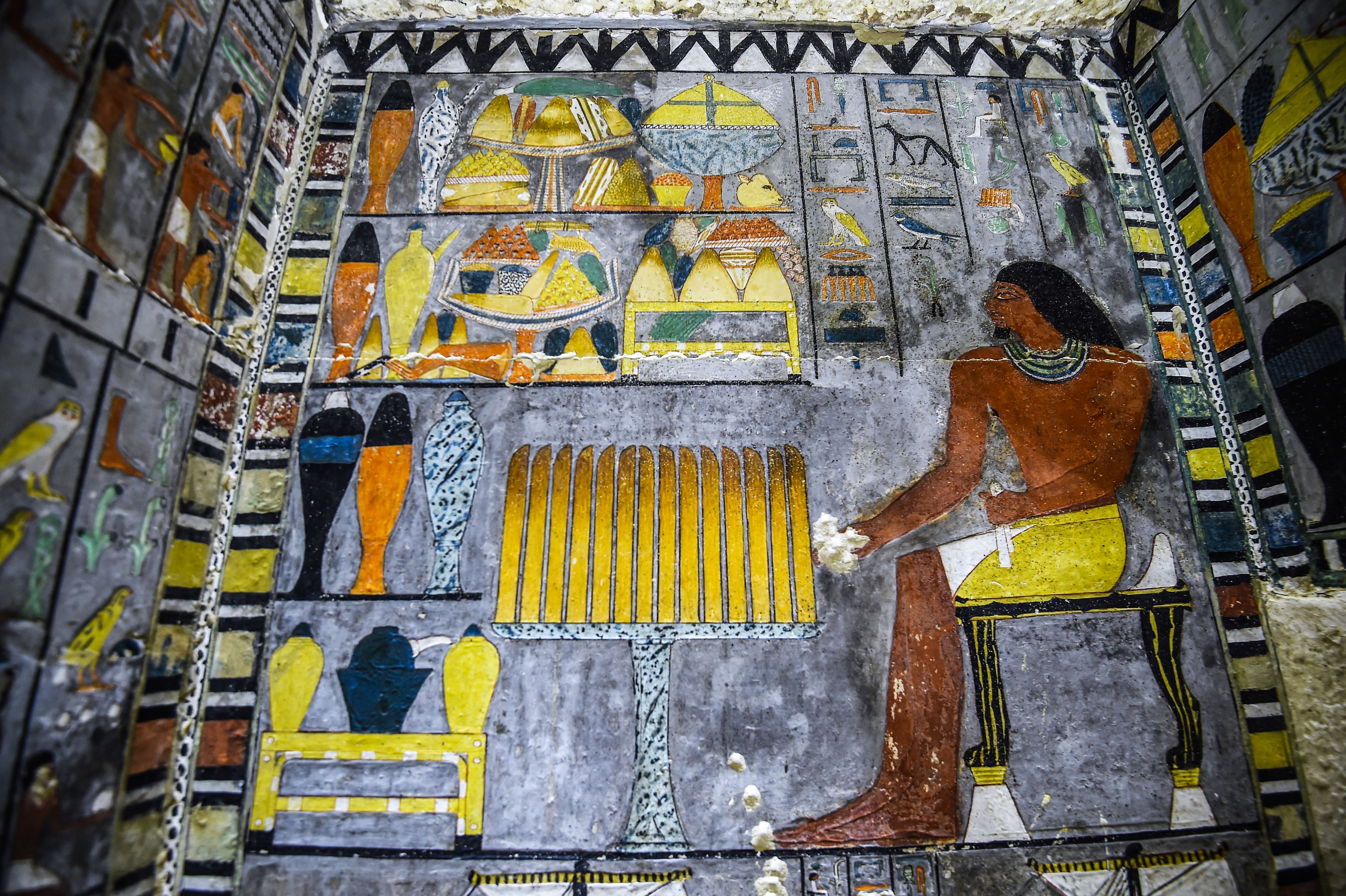 Egyptian Authorities Unveil Spectacular Images Of A Newly Discovered Year Old Tombsee