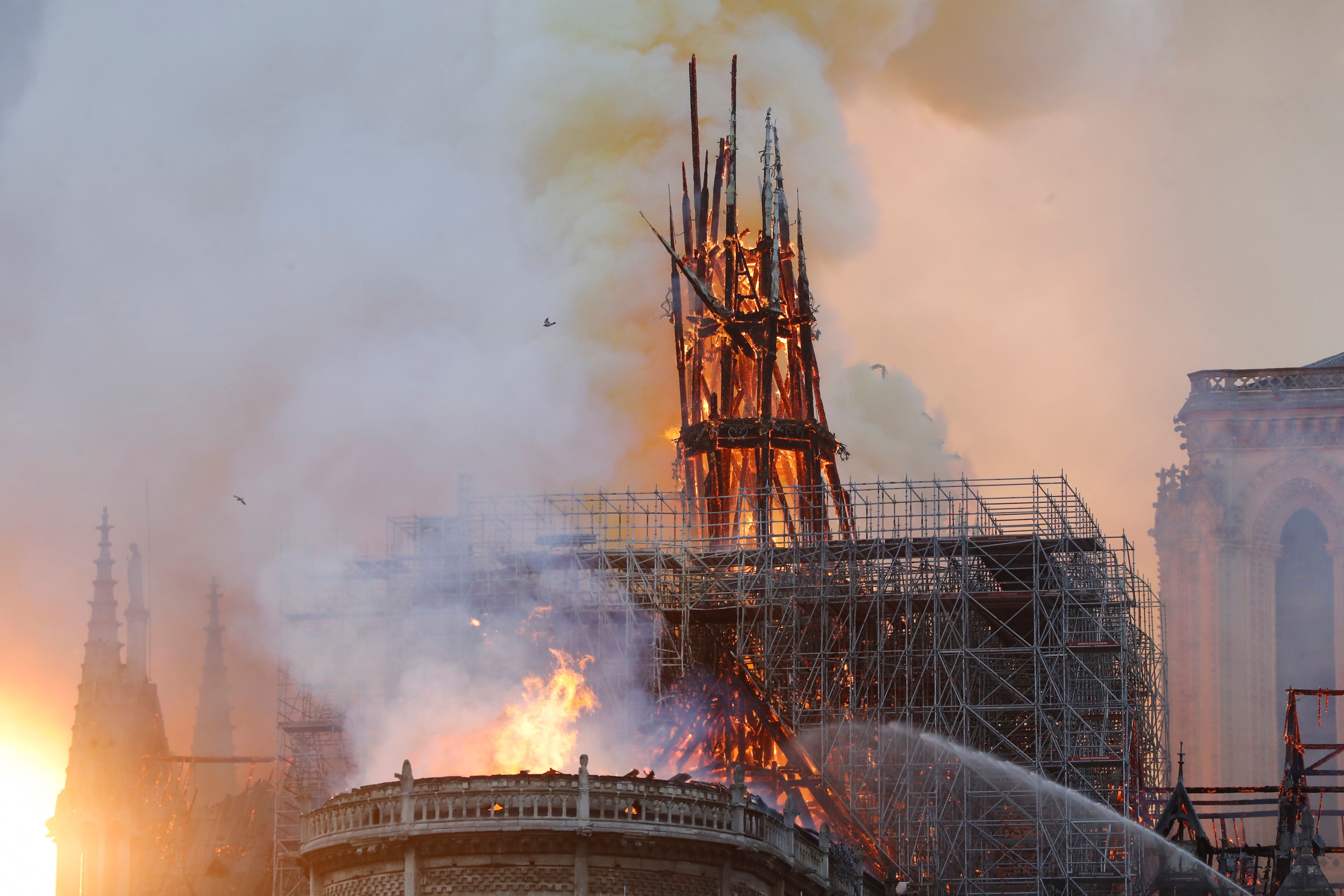 Our Lady Of Paris Is In Flames Notre Dame S Spire And