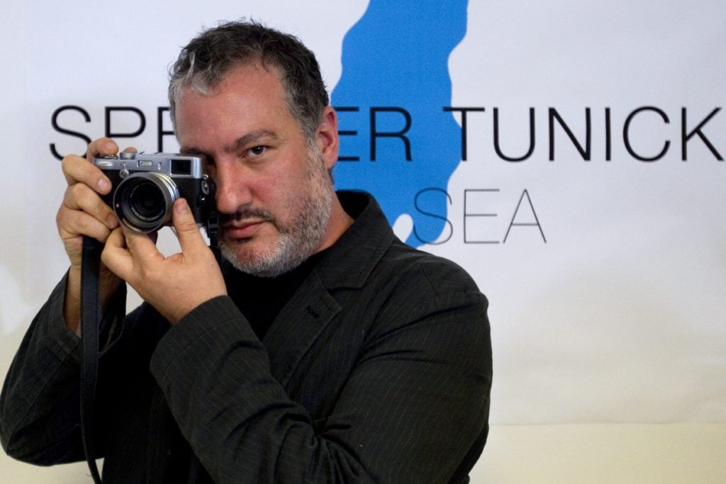 US art photographer Spencer Tunick. Photo: JACK GUEZ/AFP/Getty Images.