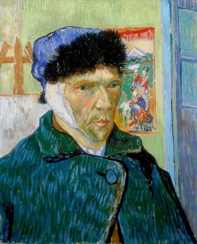 Vincent van Gogh, <i>Self-Portrait with Bandaged Ear</i> (1889). Photo by Art Media/Print Collector/Getty Images.