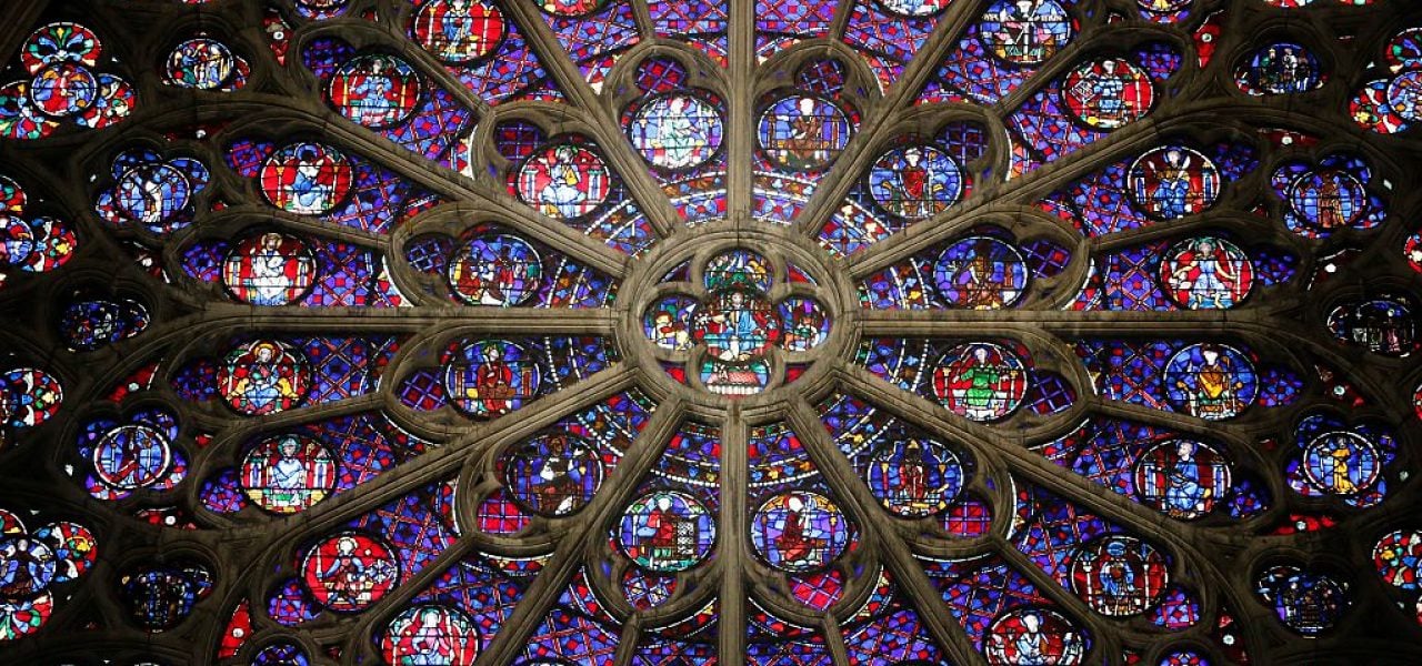 Notre-Dame de Paris Cathedral. South rose. Photo by Godong/UIG via Getty Images.