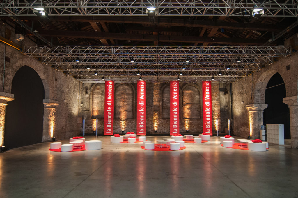 Arsenale during the 57th Internaztional Art Exhibition of La Biennale di Venezia. (Photo by Awakening/Getty Images)