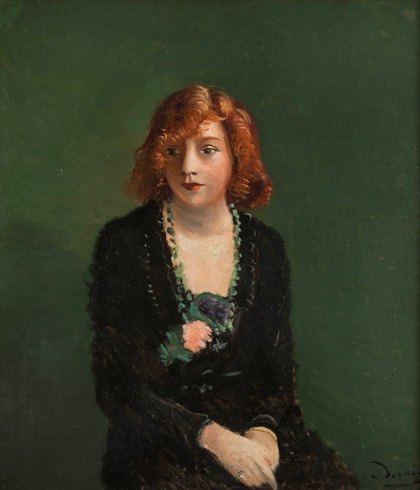 André Derain, Portrait de femme aux mains croisées (ca. 1924). Courtesy of Patrice Trigano.