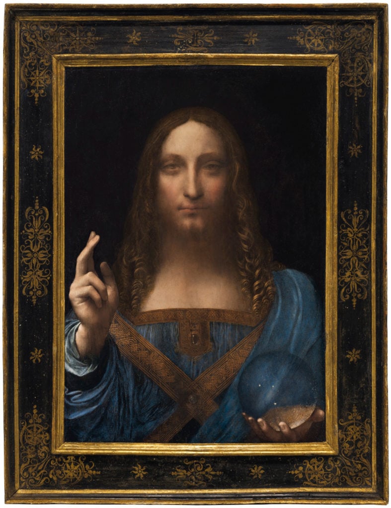 Leondaro da Vinci, Salvator Mundi, ca. 1500. Courtesy of Christie's Images Ltd.