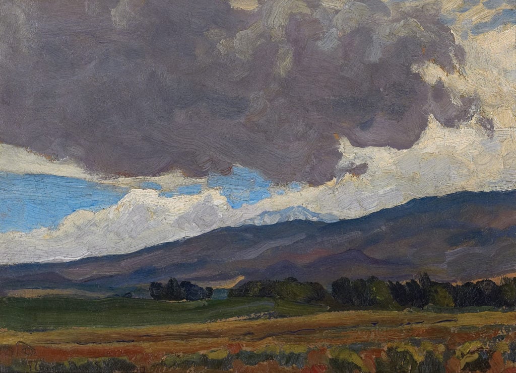 Maynard Dixon, Reno Landscape (1919). Courtesy Mark Sublette Medicine Man Gallery.