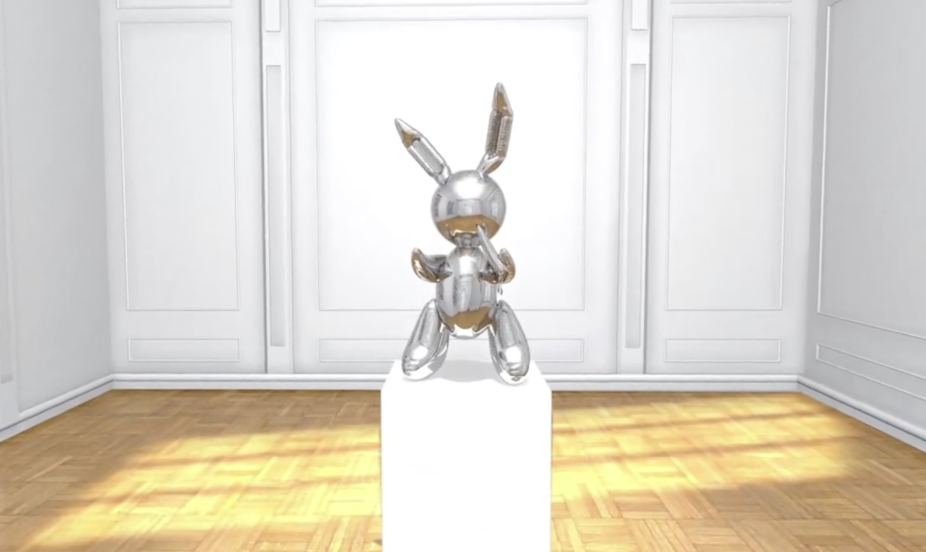 This rabbit has a poem for you. Animation still courtesy of Kenny Schachter.