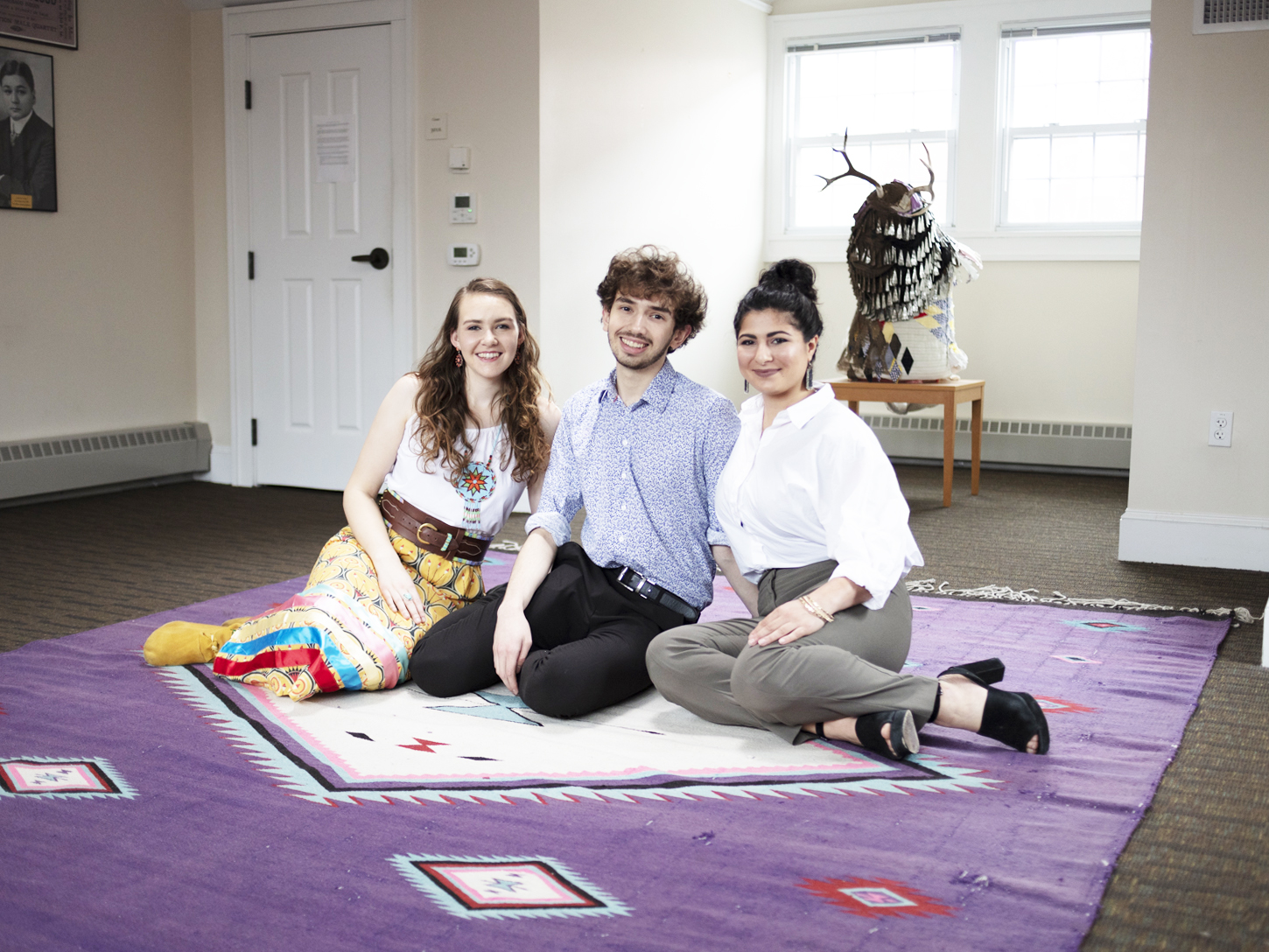 Yale curators Katherine Nova McCleary, Joseph Zordan, and Leah Tamar Shrestinian. Photo courtesy of the Yale Daily News.