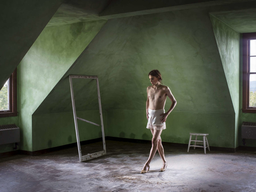 Lissa Rivera, <i>Attic Dormitory (Walking)<i> (2019). Courtesy of the artist and ClampArt.