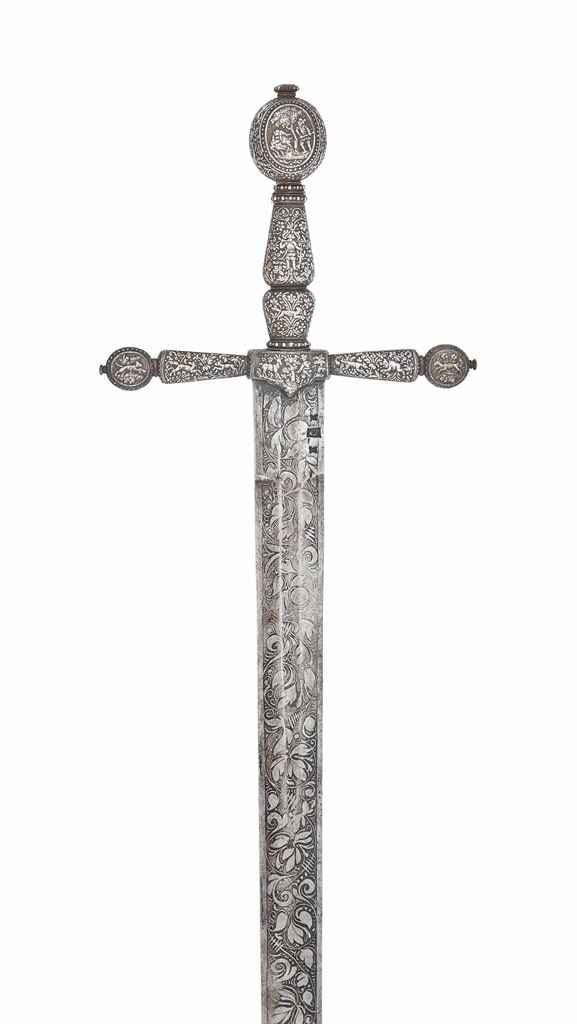 Anonymous, <i>A very fine German cruciform sword</i> (c. 1600–1625). Courtesy of Christie's South Kensington.