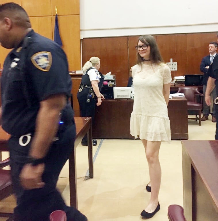 Anna Delvey entering court on the final day of her trial. Photo by Eileen Kinsella.