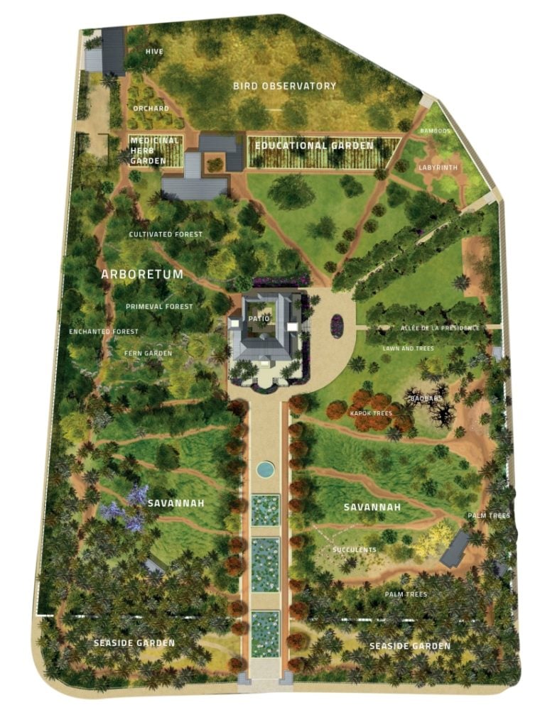 Map of the grounds at Palais de Lomé. © 2019 Palais de Lomé.