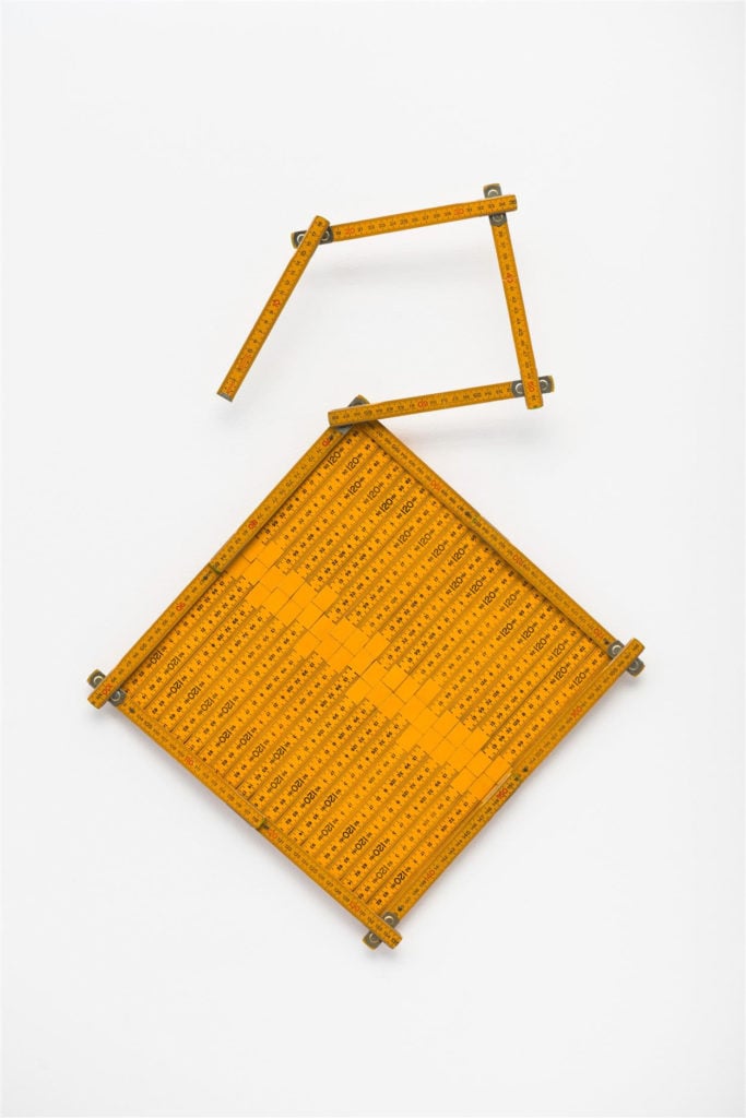 Galeria Luisa Strina reported selling this work by Cildo Meireles, titled <i>Metros II - 6A</i> (1977–93), to a private collector at SP Arte, but it declined to name a price. Courtesy Galeria Luisa.