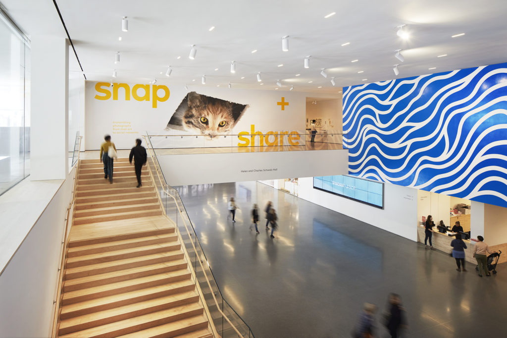 Installation view of "snap+share: transmitting photographs from mail art to social networks," 2019. Courtesy of SFMOMA. Photo: © Matthew Millman Photography.