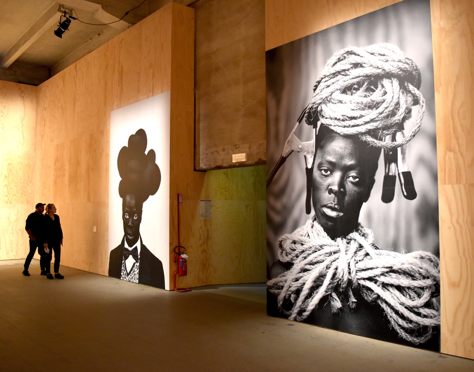 Two works by Zanele Muholi in the Arsenale. Image courtesy Ben Davis.