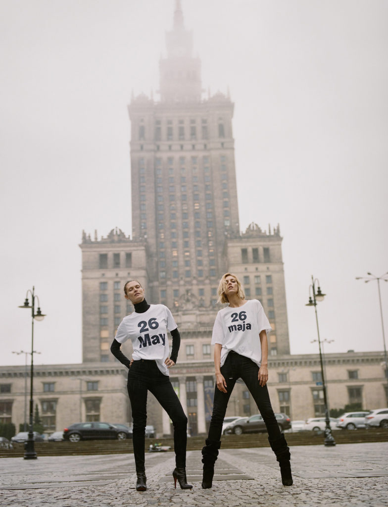 Małgosia Bela and Anja Rubik by Zuza Krajewska in Warsaw. Courtesy of Come Together.