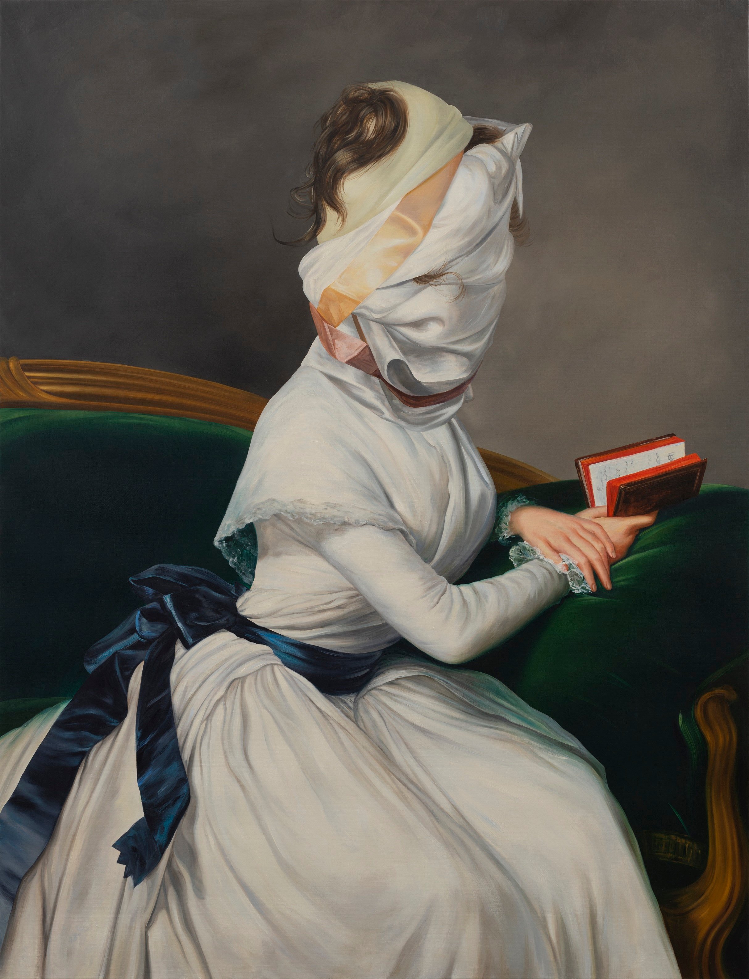 Ewa Juszkiewicz Untitled after Elisabeth Vigee Le Brun 150 x 115 cm oil on canvas 2019