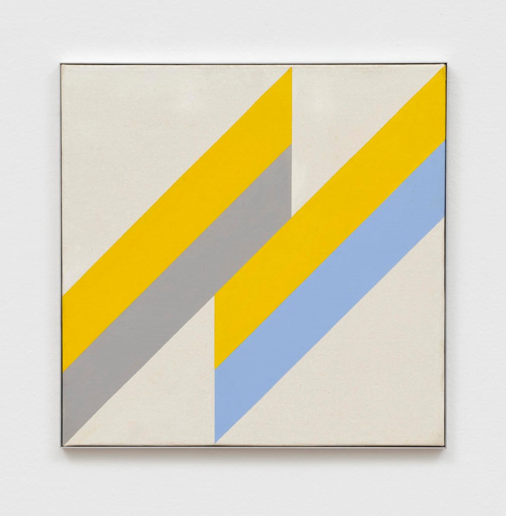 Winfred Gaul, A33, 4 gleiche Felder Diagonal im Quadrat (1972). Courtesy of Galerie Ludorff.