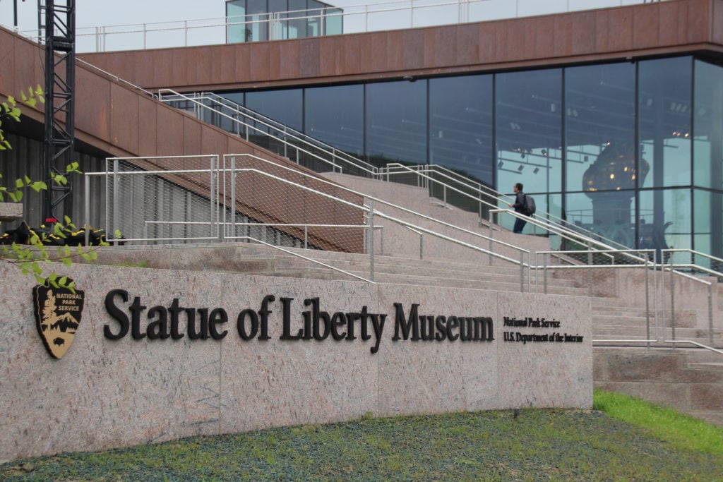 The building of the State of Liberty Museum. Photo by Christina Horsten/dpa/Getty Images.