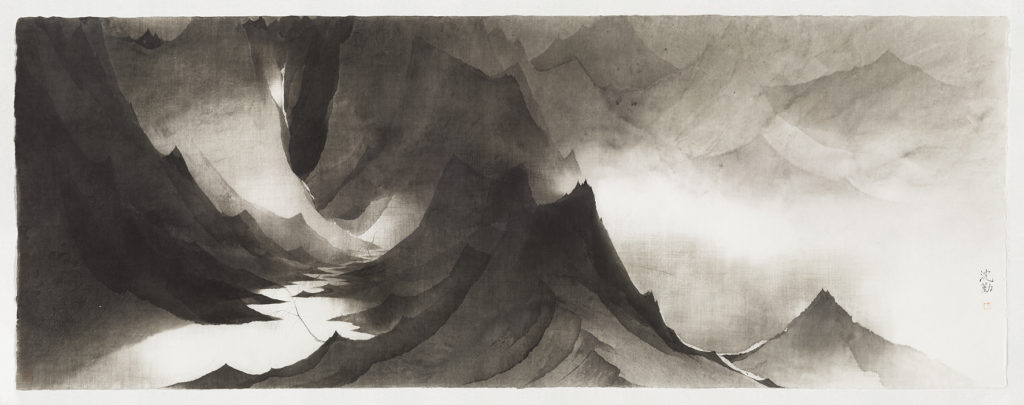 Shen Qin, Monotone Mountains 07 (2017). Courtesy of Holly's International Auction. 
