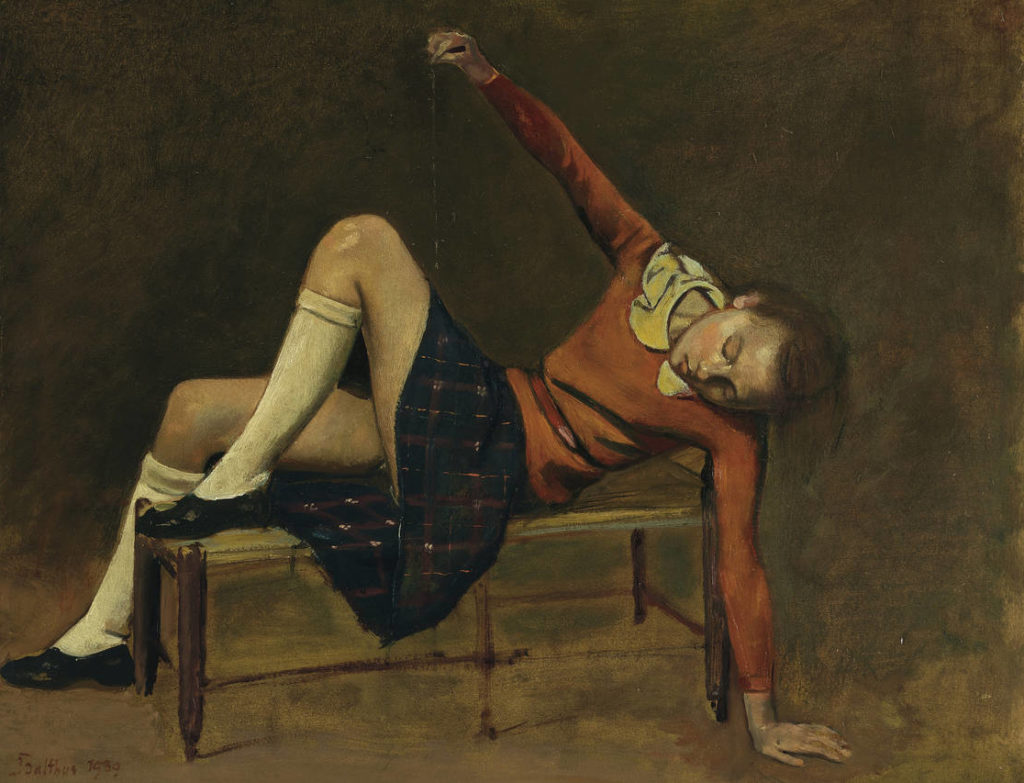 Balthus, <i>Therese on a bench</i> (1939).  Courtesy of Christie’s Images Ltd.  ” width=”1024″ height=”783″ srcset=”https://news.artnet.com/app/news-upload/2019/05/ON-CY500_balthu_M_20190409162304-e1557804446755-1024×783.jpg 1024w, https://news .artnet.com/app/news-upload/2019/05/ON-CY500_balthu_M_20190409162304-e1557804446755-300×229.jpg 300w, https://news.artnet.com/app/news-upload/2019/05/ON-CY500_balthu_M_201903404-1 50w, https://news.artnet.com/app/news-upload/2019/05/ON-CY500_balthu_M_20190409162304-e1557804446755.jpg /></p>
<p class=
