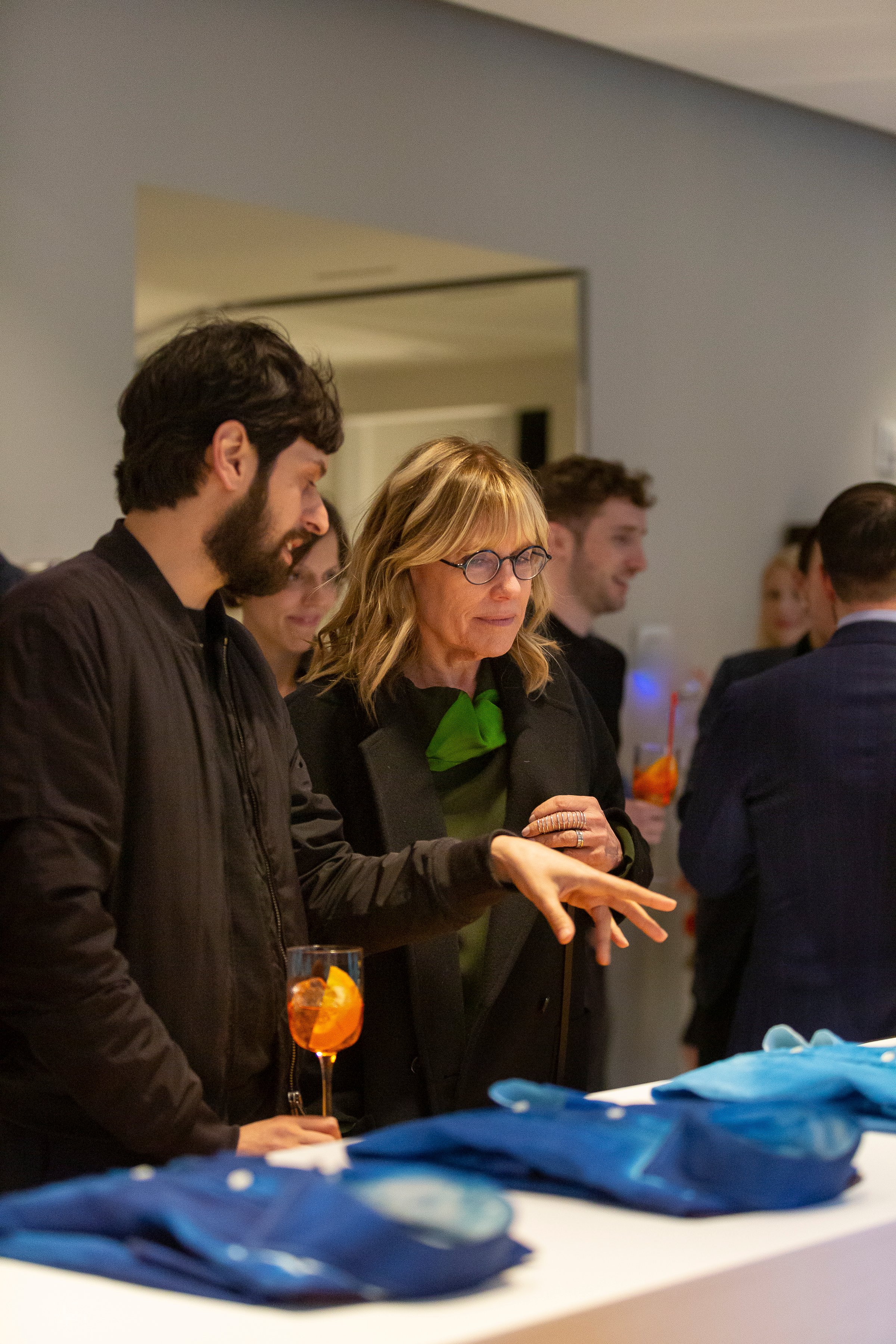 Renato Leotta and Magazzino Italian Art Foundation Co-Founder Nancy Olnick. Photo Courtesy Scott Rudd Events.