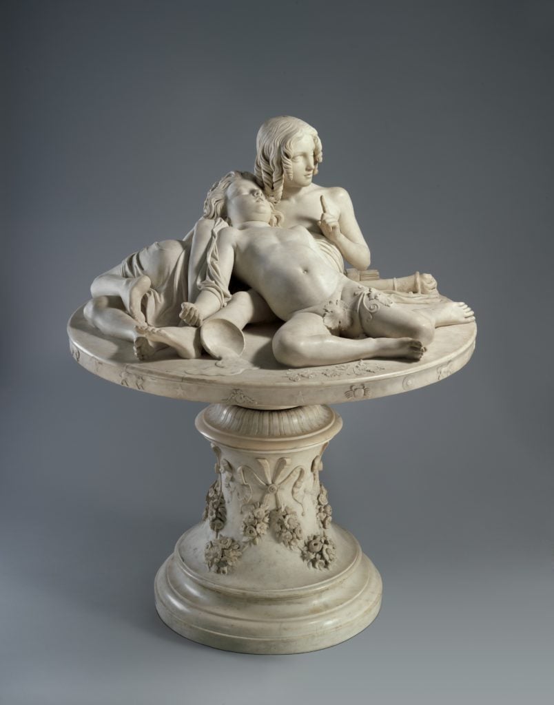 Lorenzo Bartolini, <em>The Demidoff Table</em> (1845). Photo courtesy of the Metropolitan Museum of Art. 