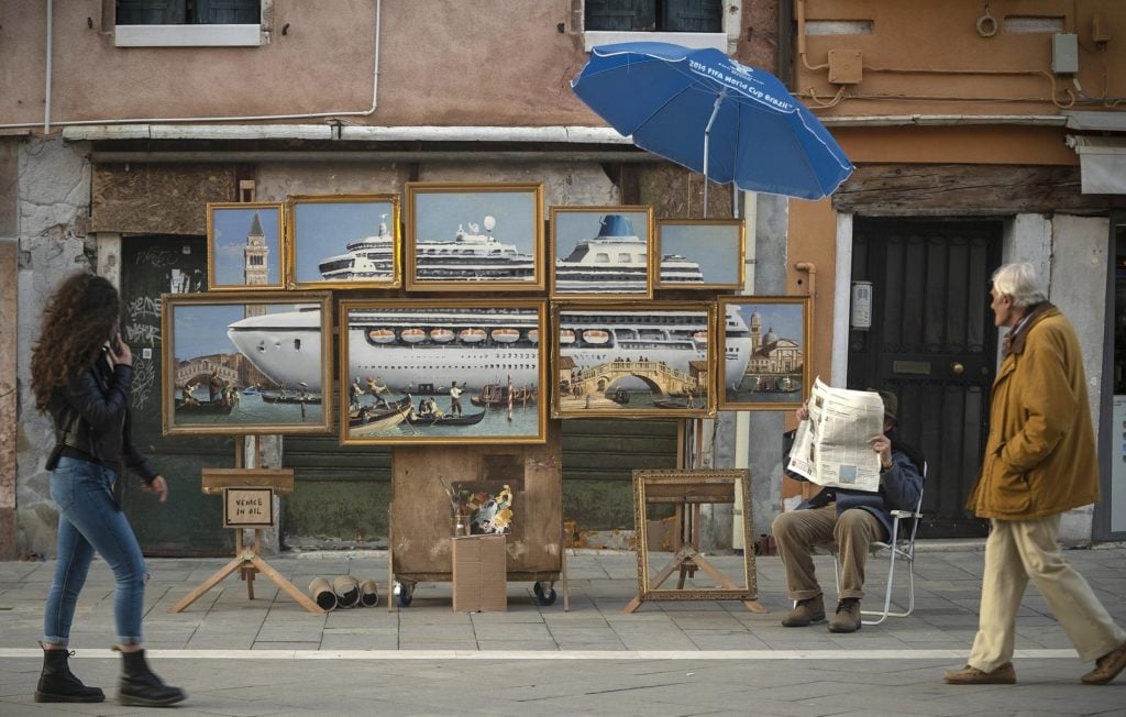 Banksy in Venice? Courtesy of the artist.