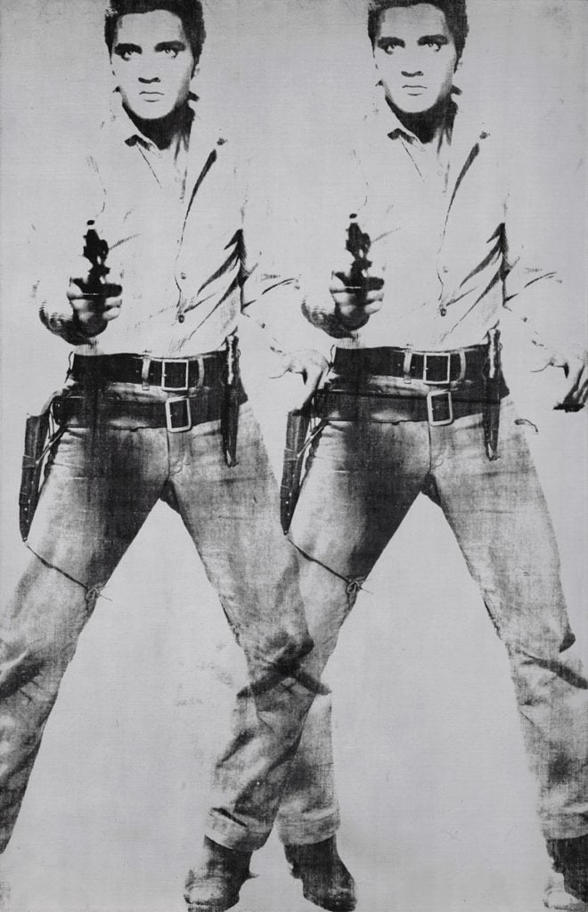 Andy Warhol, Double Elvis [Ferus Type] (1963). Courtesy of Christie's Images Ltd.